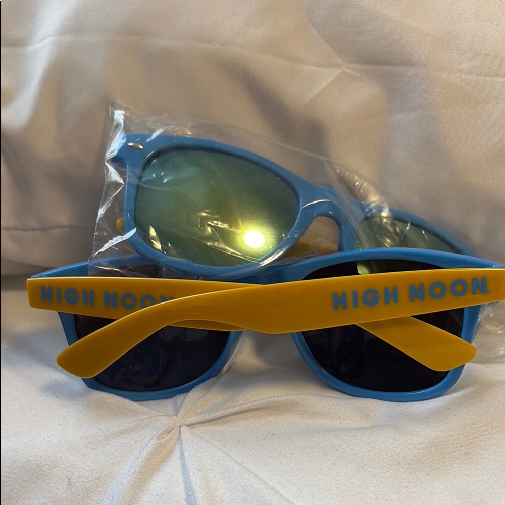 Blue and Yellow Sunglasses
